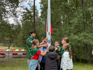 Линейка закрытия 4‑й летней смены в лагере «Маяк»!