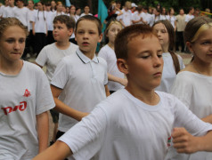 На территории Лета прошёл смотр строя и песни