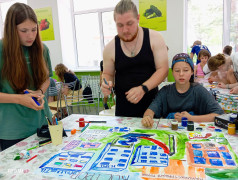 Первые в лагере. 