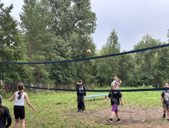  В нашем лагере не забываем про спорт &mdash; на площадках кипят настоящие страсти! 