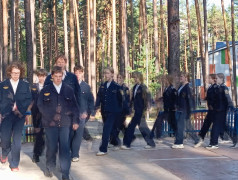 Смотр строя и песни в День Воинской славы России