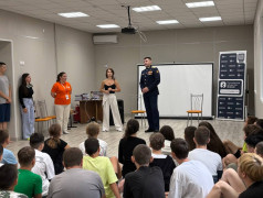 Встреча ребят с советником губернатора Астраханской области и ветераном СВО Арсеном Мутелимовым