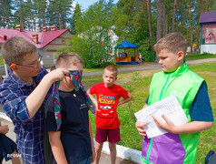 Первые в лагере. 