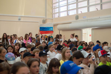 Мероприятие, посвящённое Дню России в лагере 