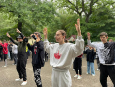 ДОЛ "Бештау" утренняя зарядка с  первых дней 