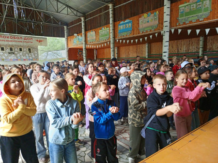  Общелагерная зарядка в ДОЛ им. Ю.А. Гагарина!