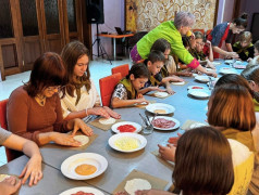 Мастер класс по изготовлению пиццы.