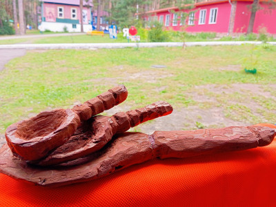 Ложки из сосновой коры
