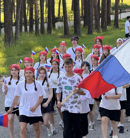 3.07. ?? Сегодня в лагере прошло по-настоящему патриотическое мероприятие — Смотр строя и песни!