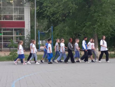 22.06.2023г. в ДОЛ «Юный железнодорожник» день начался Линейкой памяти - «День памяти. День скорби». 