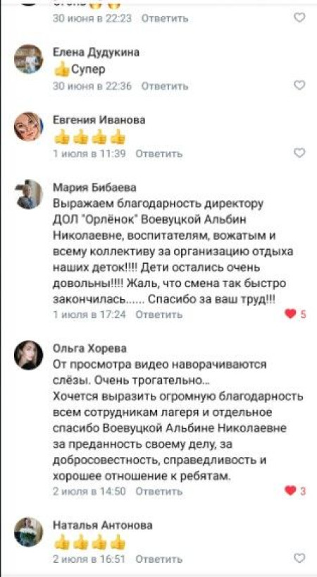 Активность родителей и гостей страницы в соцсетях!