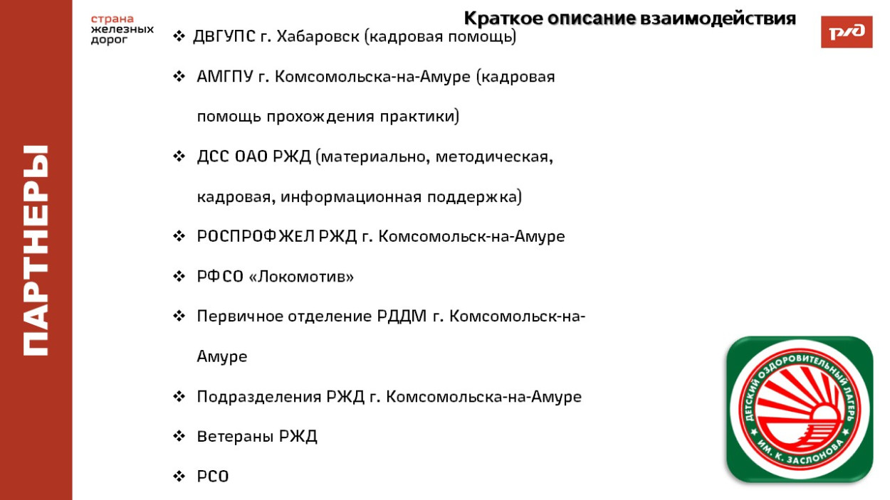 Детский оздоровительный лагерь им. Заслонова ст.Комсомольск