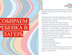 Условия пребывания ребёнка в ЛЗОЛ "Сосновый бор". Родительское собрание