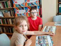 Сегодня младшие отряды погрузились в увлекательную игру - "Железнодорожное лото"