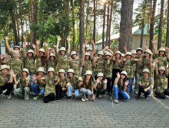 В ДОЛ "Зелёный огонёк" стартовала первая смена — "Военно-патриотическое лето"!✨