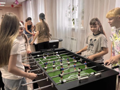 Час настольных игр в лагере &laquo;Надежда&raquo;
