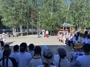 Открытие третьей смены в лагере «Надежда».