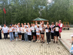 Торжественное закрытие второй смены в лагере &laquo;Надежда&raquo;