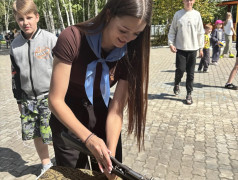 Командный волейбол с полотном и сборка‑разборка автомата Калашникова в лагере &laquo;Надежда&raquo;