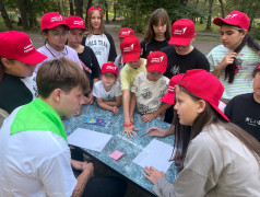 Вечер в лагере Дубки