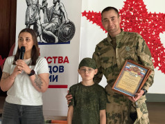 Встреча с участником СВО: важный урок для воспитанников лагеря!