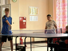 Турнир по настольному теннису в Юном железнодорожнике