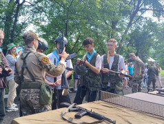 Знакомство с военно-прикладными дисциплинами совместно с  ДОСААФ и организацией "Боевое братство".