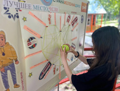 «Лагерь — лучшее место: ребята создают сердце из нитей, воплощая свои ценности»