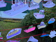 Морские пейзажи: юные художники ДОЛ &laquo;Зелёный огонёк&raquo; нарисовали свои первые корабли