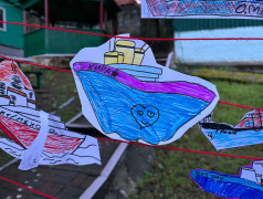 Морские пейзажи: юные художники ДОЛ &laquo;Зелёный огонёк&raquo; нарисовали свои первые корабли