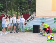 Огни большой сцены: номера-визитки отрядов в ДОЛ "Зеленый огонек"