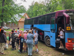 Ура! Ребята сегодня заехали в ДОЛ "Орленок"